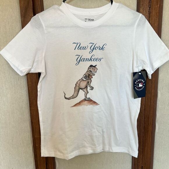 MLB Tiny Turnip NY Yankees T-Rex Graphic T-Shirt - Picture 1 of 7
